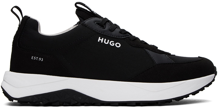 Photo: Hugo Black Mixed Material Sneakers