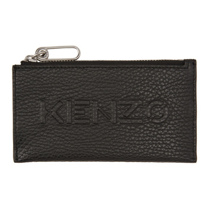 Photo: Kenzo Black Zip Imprint Card Holder