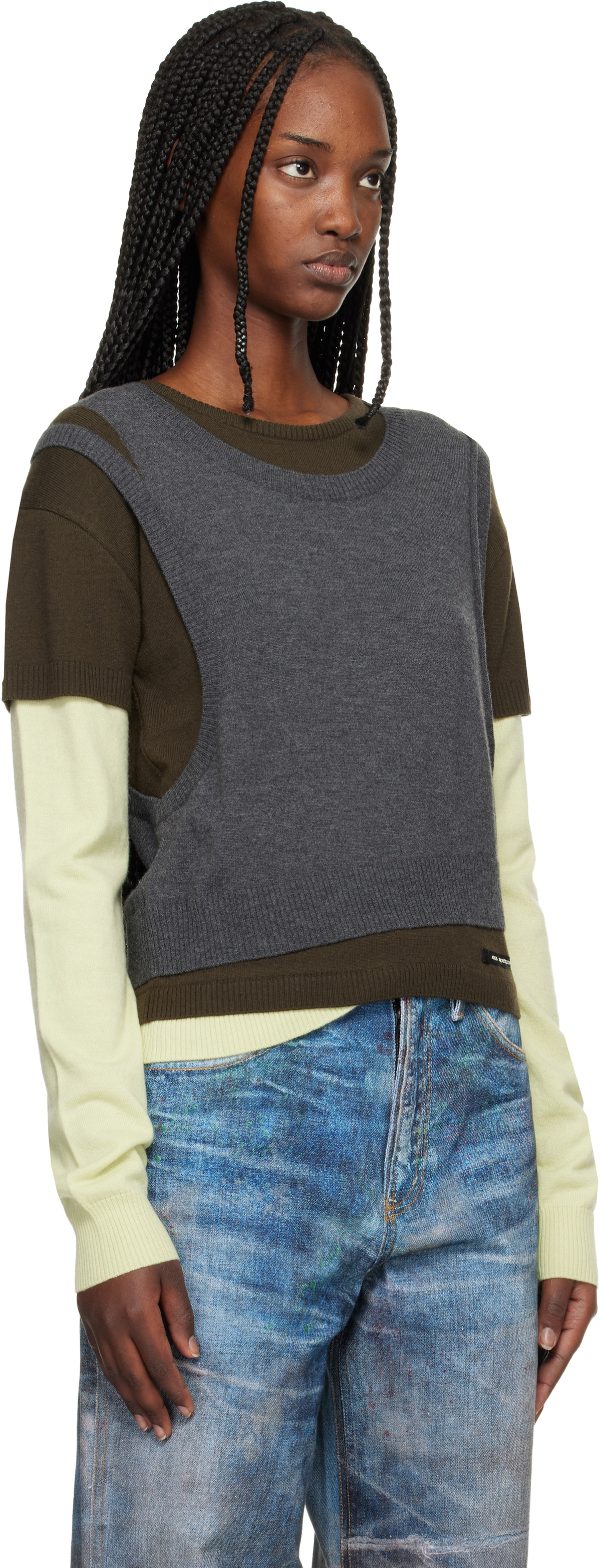 Andersson Bell Multicolor Tres Over Layered Sweater