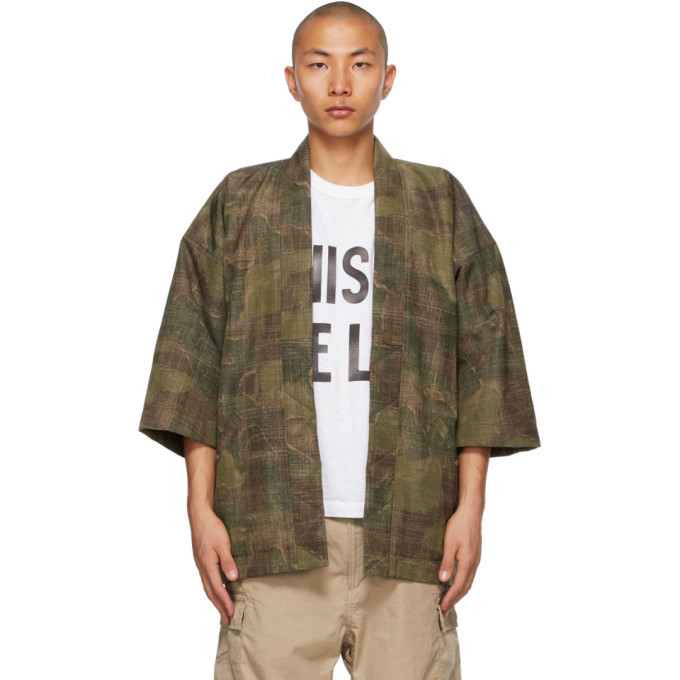 Photo: Visvim Khaki Camo Sanjuro Kimono Jacket