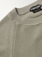 TOM FORD - Cotton and Silk-Blend Sweater - Brown