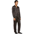 Bottega Veneta Black Pixel Print Pyjama Trousers