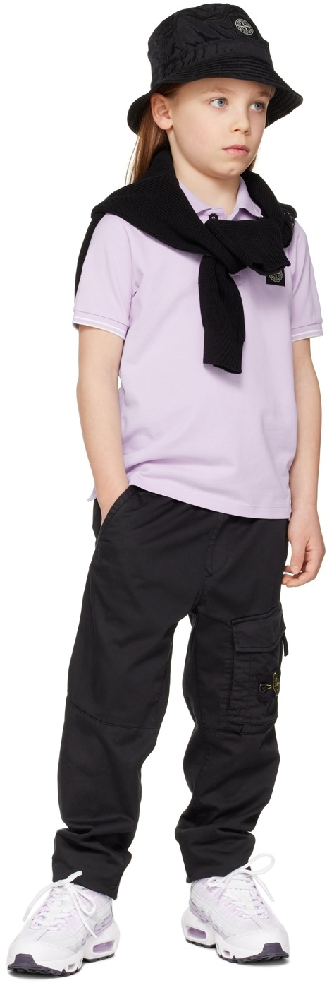 Stone Island Junior Kids Purple Patch Polo