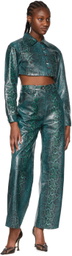 J6 Blue Leather Jacket