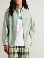 thisisneverthat - Originals Dirt Logo-Embroidered Cotton-Blend Shirt - Green