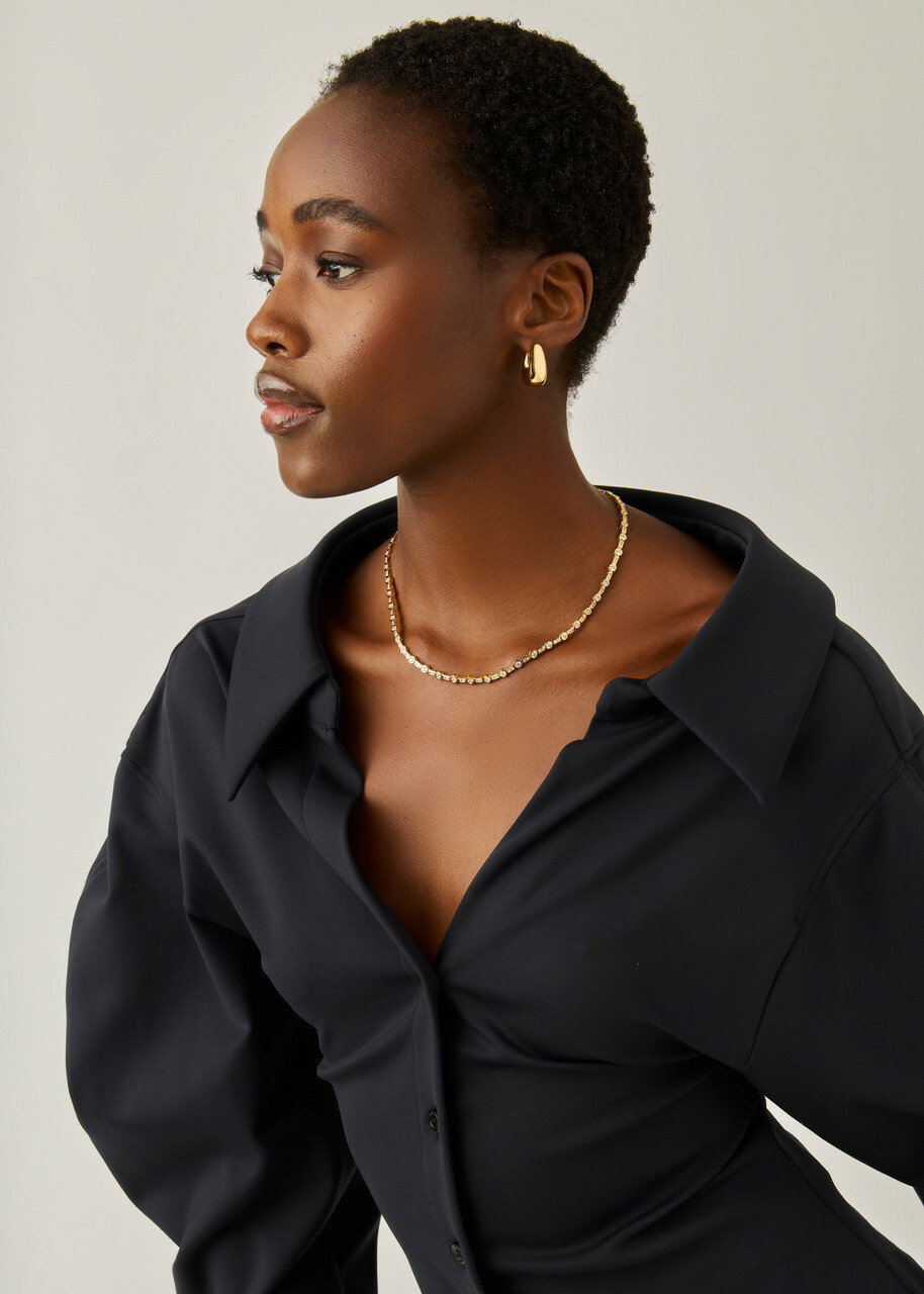 Missoma X Lucy Williams 18ct Gold Plated Tennis Necklace - One Size