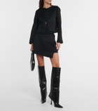 Gia Borghini Rosie 31 croc-effect knee-high boots