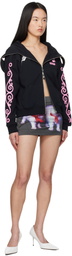 Ashley Williams Black Printed Miniskirt