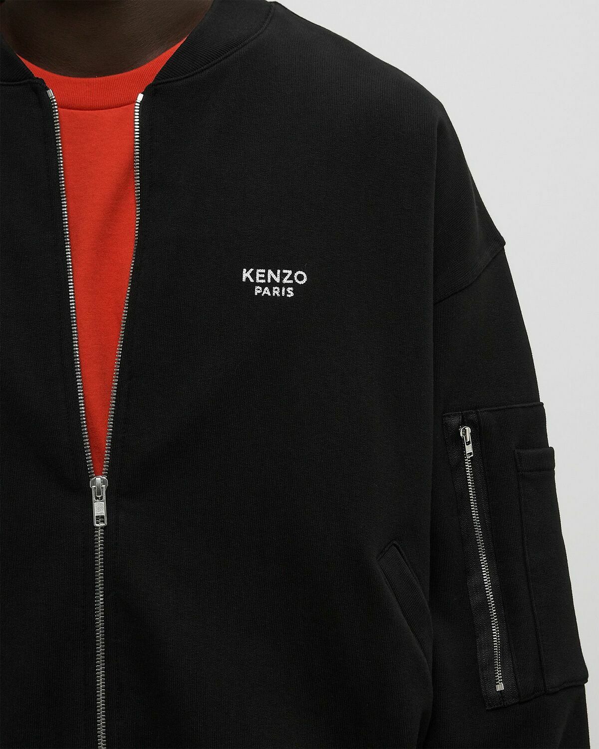 Kenzo KENZO POP EMBROIDERED BOMBER Black Mens Bomber Jacket