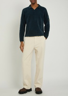 C.P. Company Cotton Polo Jumper Navy