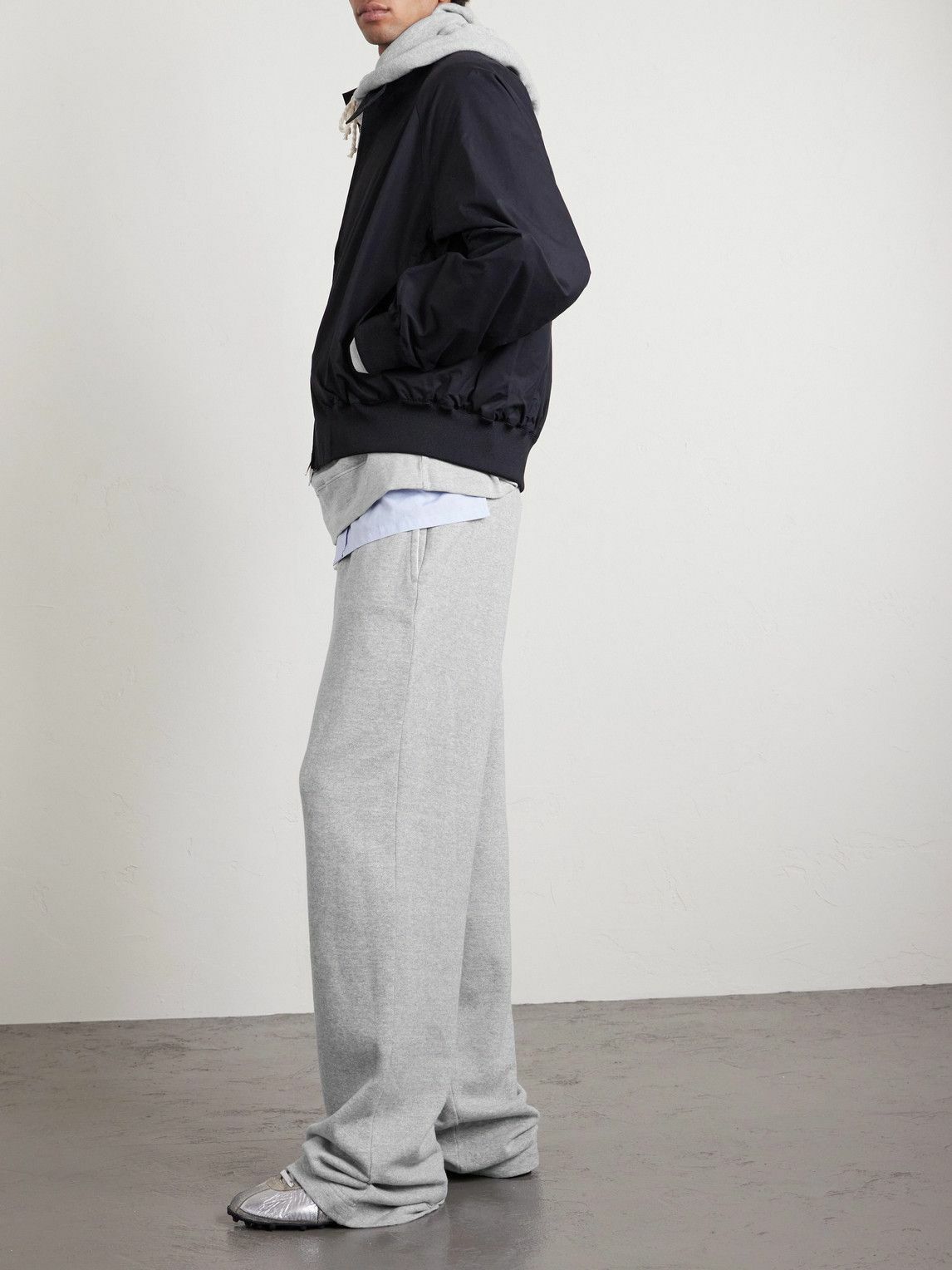 The Elder Statesman - Daily Cotton and Cashmere-Blend Jersey Sweatpants - Gray