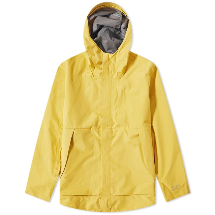 Photo: Norse Projects Men's Fyn Shell Gore Tex 3.0 Jacket in Chrome Yellow