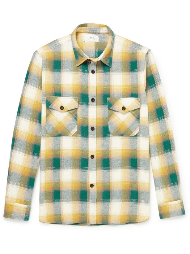 Photo: Mr P. - Checked Cotton-Flannel Shirt - Yellow