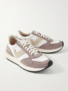 Visvim - Dunand Suede and Leather-Trimmed Mesh Sneakers - Gray