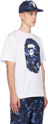 BAPE White Camo Big Ape Head T-Shirt