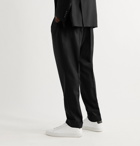 OFFICINE GÉNÉRALE - Pierre Pleated Virgin Wool-Flannel Suit Trousers - Black