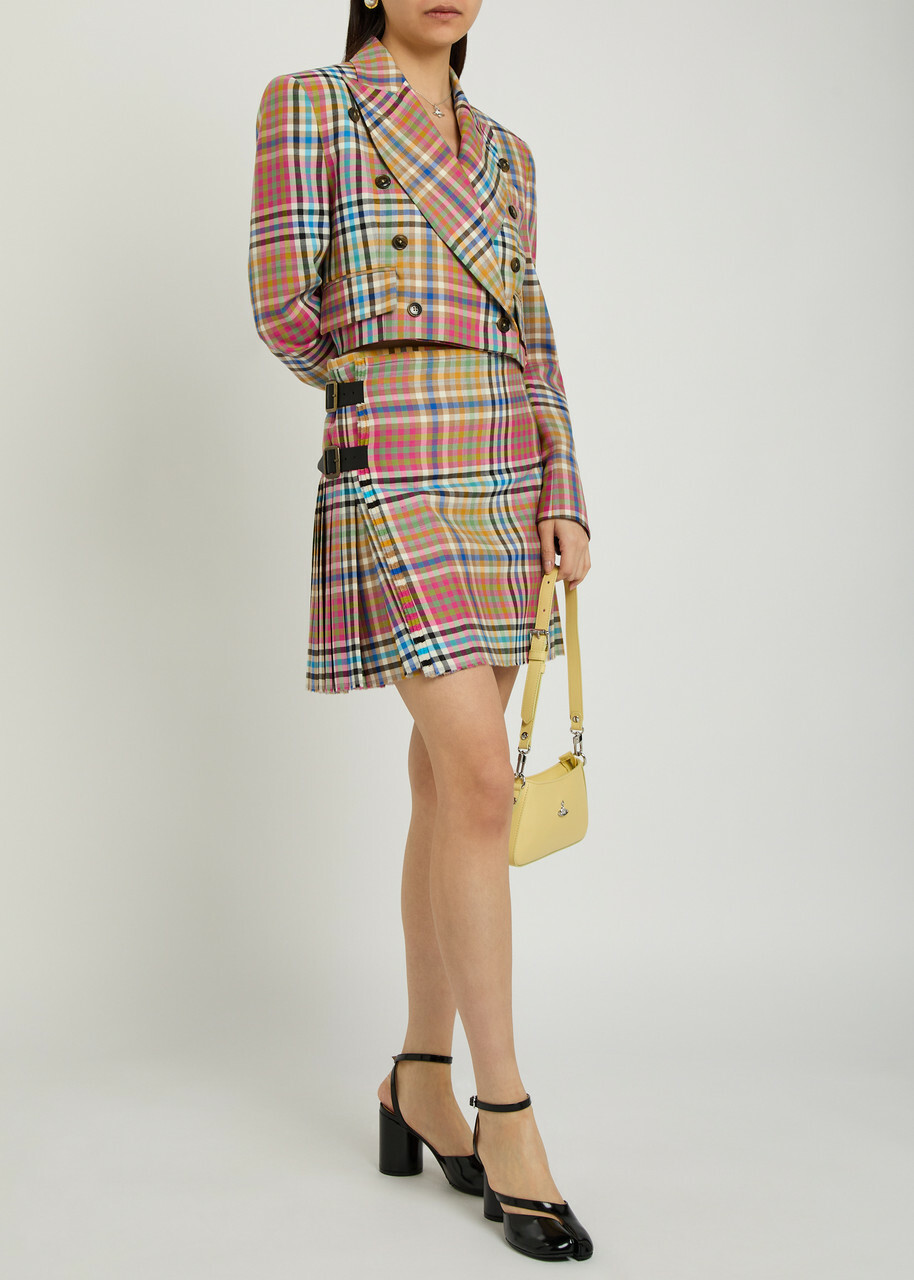 Vivienne Westwood Checked Wool Mini Kilt Multicoloured 1