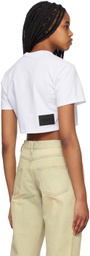 We11done White Cropped T-Shirt