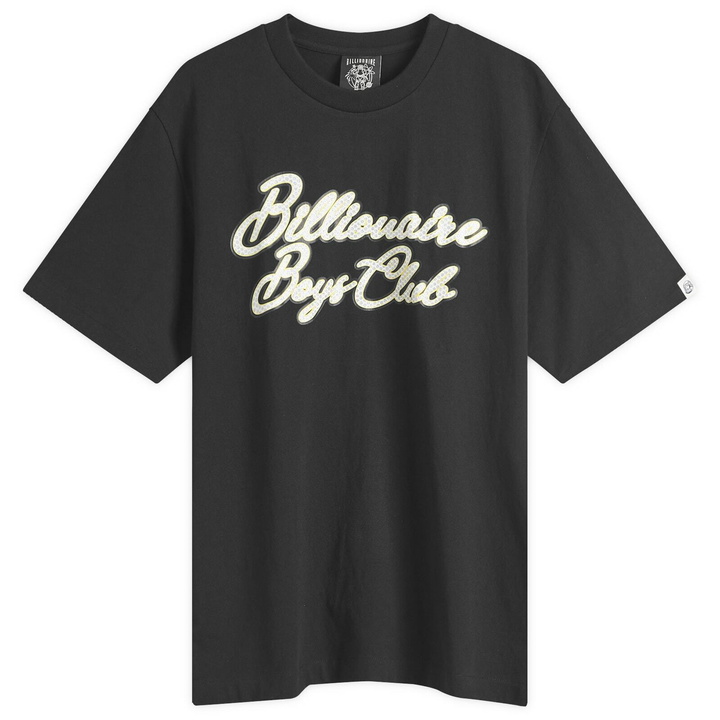 Photo: Billionaire Boys Club Men's Diamond Script Logo T-Shirt in Black