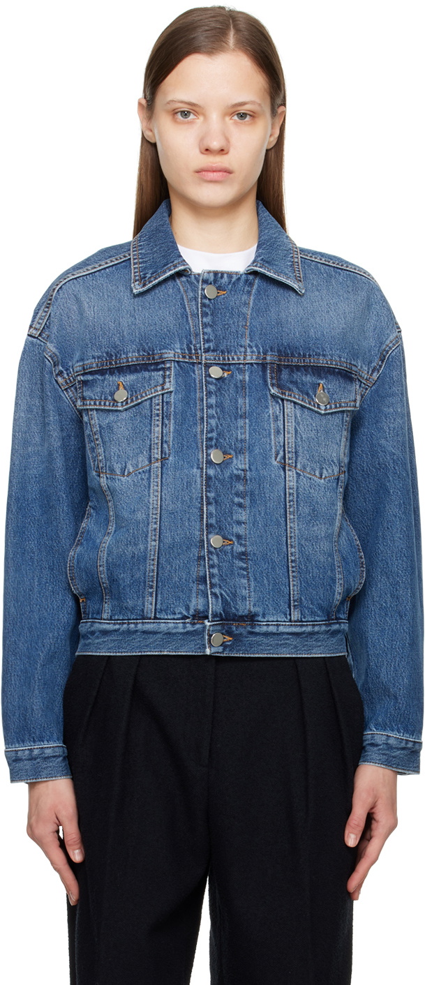 【関税込み】Loulou de Saison ブルー Dave デニムジャケット Blue Dave Denim Jacket by Loulou de Saison on Sale