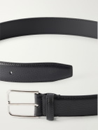 Berluti - 3.5 cm Full-Grain Leather Belt - Black