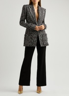 Balmain Metallic Bouclé Tweed Blazer Multicoloured 1