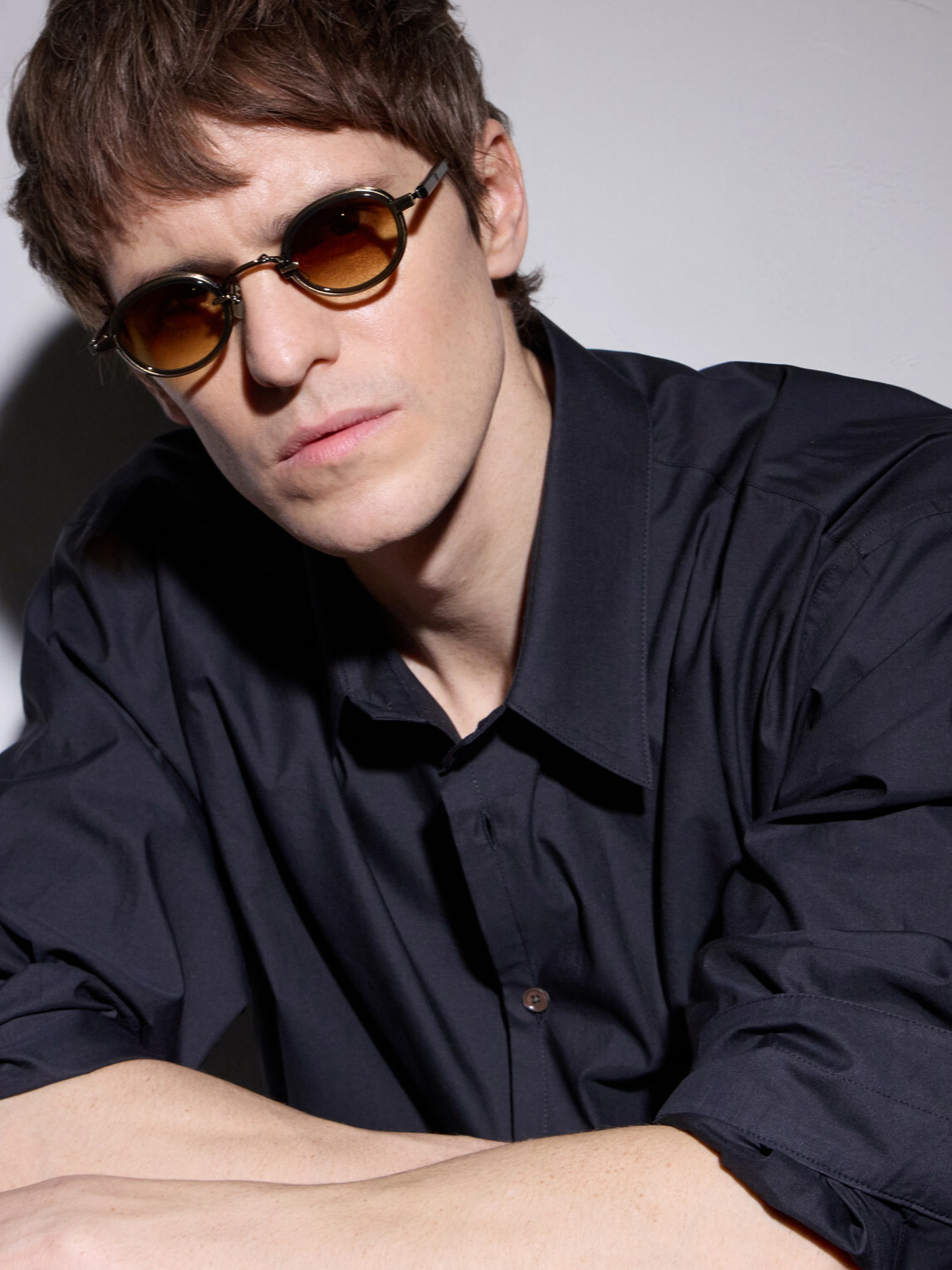 Sato - Algedi-T Round-Frame Titanium Sunglasses