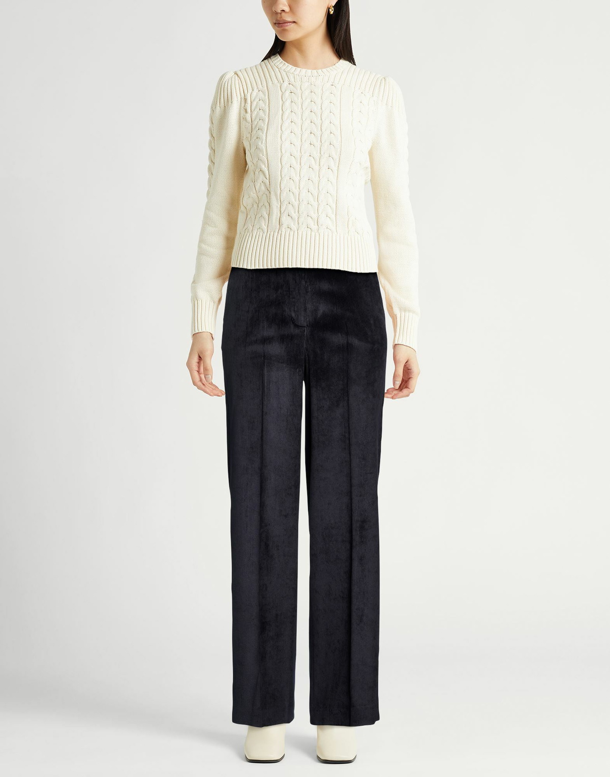 Peserico Womens Pants Midnight in Blue
