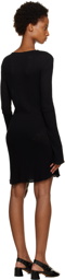 Our Legacy Black Two Face Midi Dress