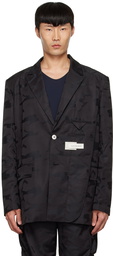 Feng Chen Wang Black Polyester Blazer