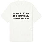 Magic Castles Men's Faith & Hope & Charity T-Shirt in Off White