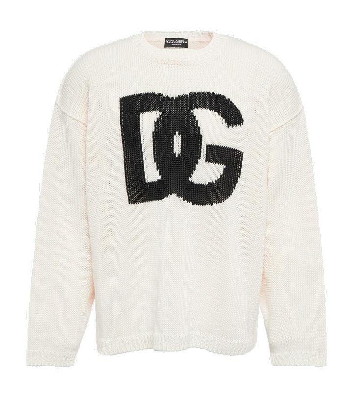 Photo: Dolce&Gabbana - Intarsia linen sweater