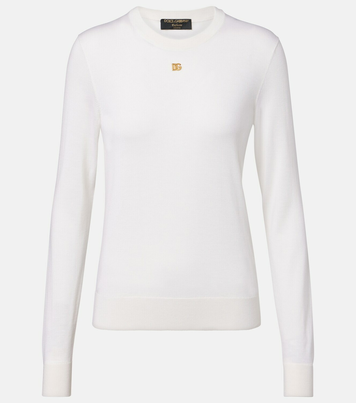 Dolce&Gabbana DG cashmere and silk sweater