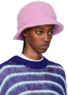 Marni SSENSE Exclusive Pink Furry Bucket Hat