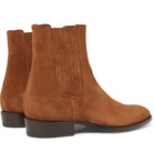 SAINT LAURENT - Suede Chelsea Boots - Tan