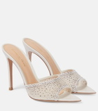 Gianvito Rossi Rania mesh and leather mules