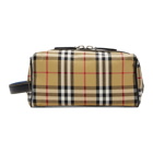 Burberry Beige and Black Vintage Check Pouch
