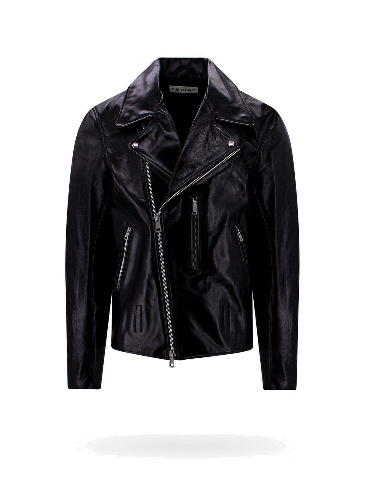 Legacy Black Leather Biker Jacket