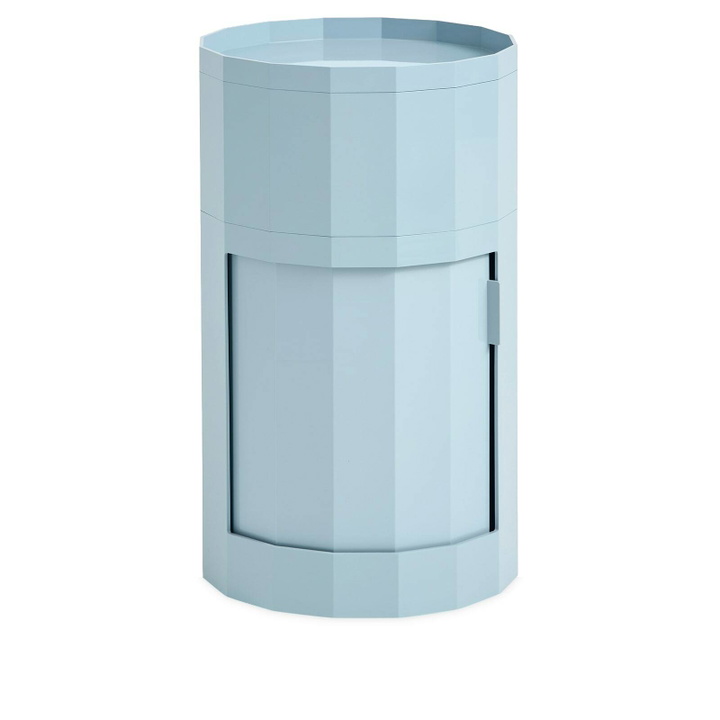 Photo: HAY Facet Cabinet - Tall in Misty Blue 