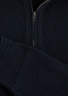 Herno Half-zip Wool Jumper Navy