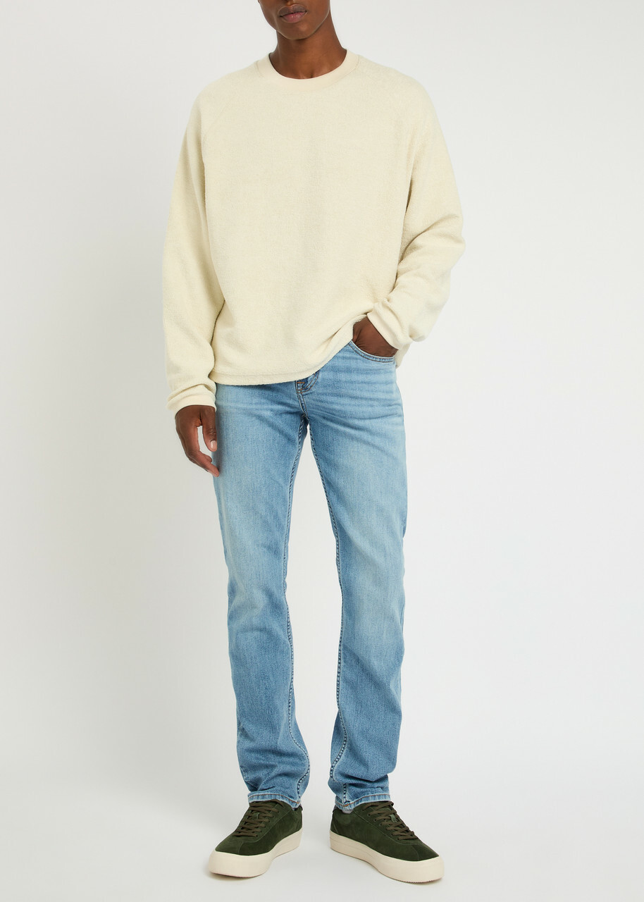 7 For All Mankind Slimmy Tapered-leg Jeans Light Blue