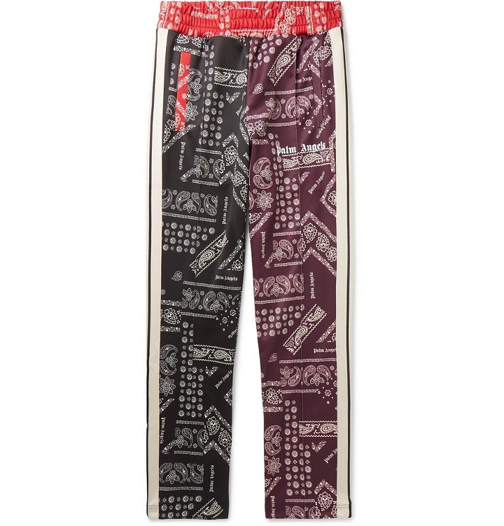 Photo: Palm Angels - Slim-Fit Tapered Printed Jersey Sweatpants - Multi