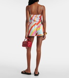 Pucci Printed silk twill shorts