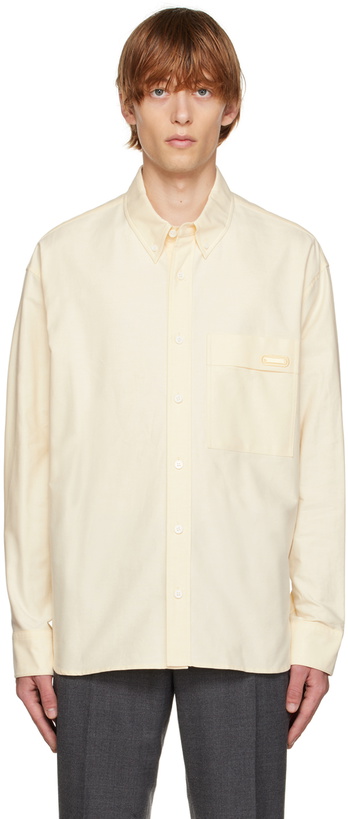 Photo: Solid Homme Yellow Minimal Shirt