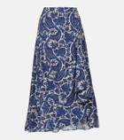 Ulla Johnson Sabina printed cotton-blend maxi skirt