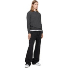 Maison Margiela Gray Wool-Blend Patch Sweater