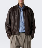Saint Laurent Leather blouson jacket