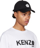 Kenzo Black Kenzo Paris Logo Patch Cap