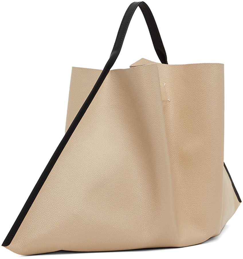 Maison Margiela Beige Mouchoir Tote Bag