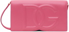 Dolce&Gabbana Pink 'DG' Logo Phone Bag